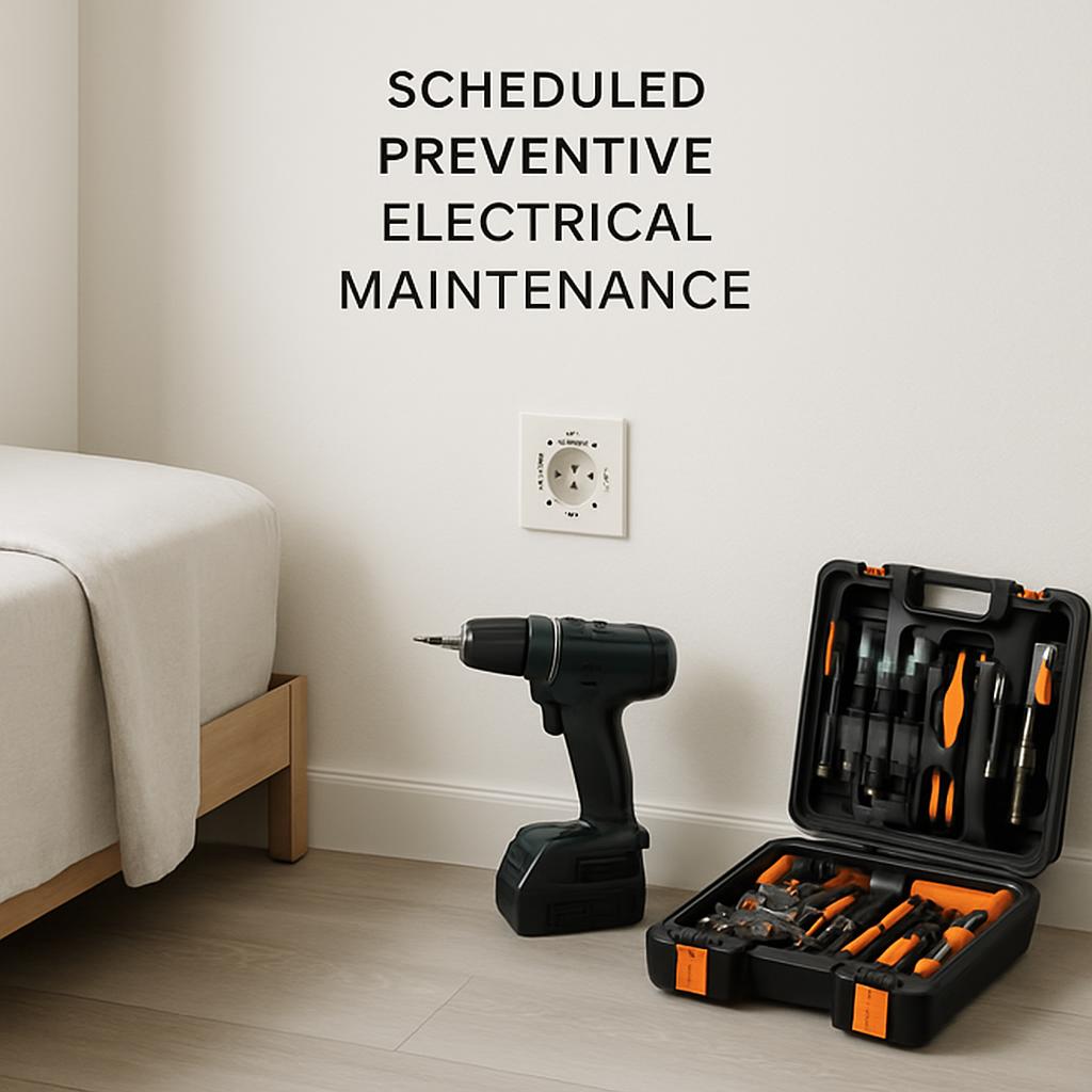 scheduled preventive electrical maintenance.